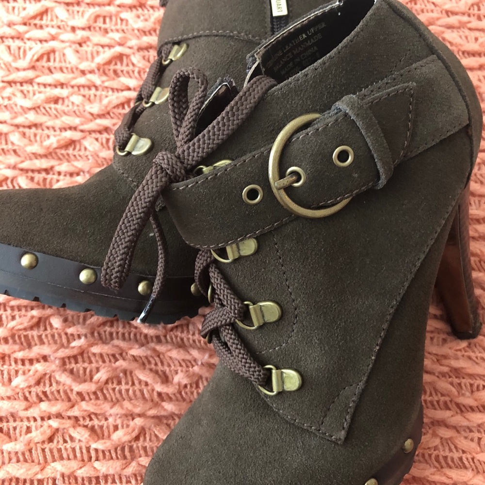 Colin Stuart Chocolate Brown ankle boots